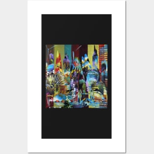 City of London Abstract Painting 626 Posters and Art